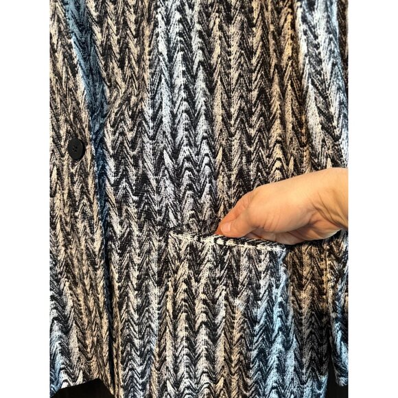 COS Women's Swing Back Single Button Blazer Jacket Size 8 Long Sleeves Career - Picture 8 of 12